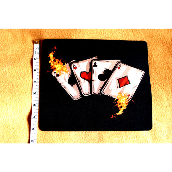 Brand New Poker Card Casino Aces High Quality Mouse Pad 9.25x8 in - Picture 2 of 4